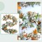 Autumn Pumpkin & Eucalyptus Fall Wreath – Thanksgiving Front Door Wreath with Berries, Lamb Ear Leaves, Pinecones & Grapevine Base for Home Porch & Wall Decor